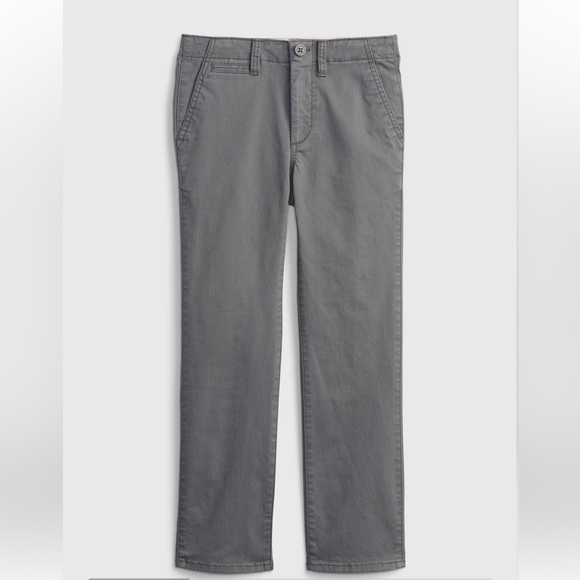 Gap Kids Slim Fit Grey Uniform Pants - Picture 1 of 7